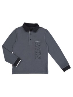 Polo m/l embossed