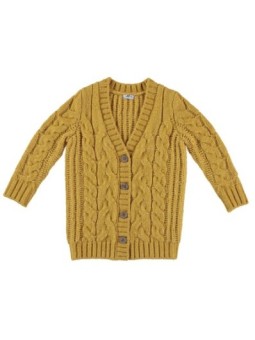 Cardigan lungo tricot intrecc