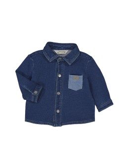 Camicia m/l felpa denim