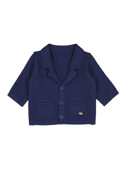 Cardigan colletto tricot