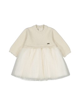 Vestito tricot tulle plisset.