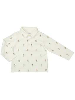 Polo m/l stampato