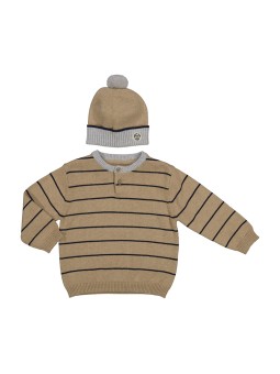 Compl.maglione cappello righe